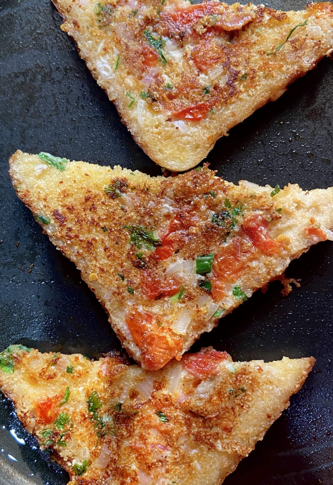 Onion tomato toast|Easy to make onion tomato toast recipe