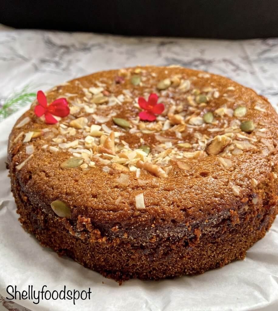 Eggless wheat cake with jaggeryso easy to make! 2